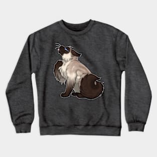 Seal Point Longhair Crewneck Sweatshirt